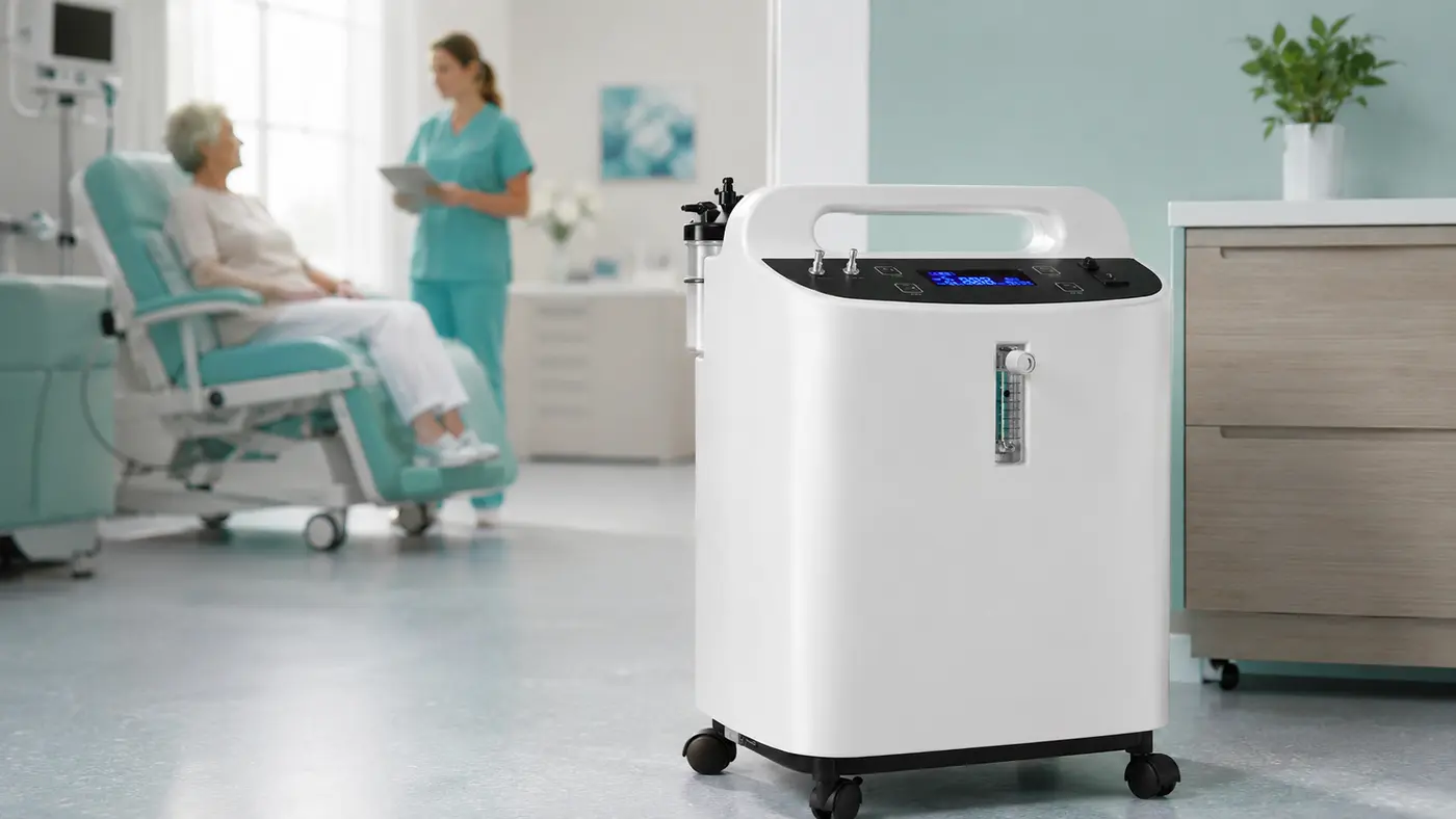 Concentrator de oxigen 10 litri XY-6S-10L debit mare, funcție de nebulizare și utilizare continuă