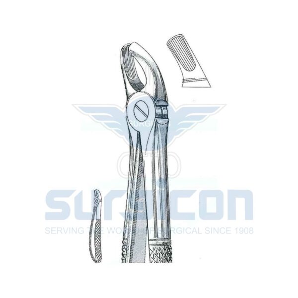 Cleste stomatologic SD-0234-39 Molari superiori, de ambele părți. Pentru copii
