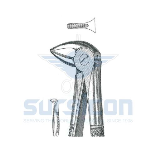 Cleste stomatologic SD-0428-33A Pentru rădăcini inferioare, pe ambele părți, model zvelt