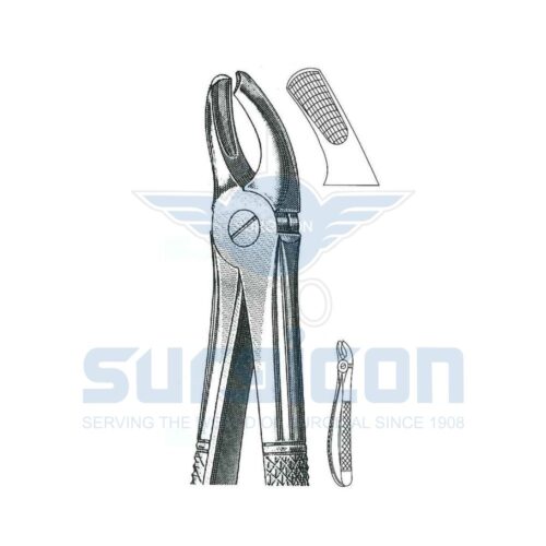 English-Pattern-Extraction-Forcep-SD-0487-95_1.jpg Cleste stomatologic SD-0487-95 Pentru molarii superiori stângi