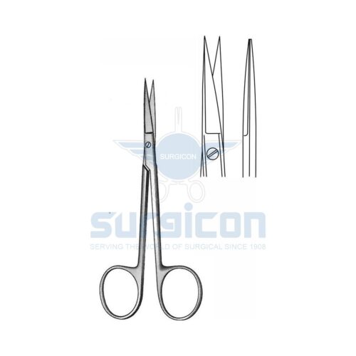 Foarfece Oftalmice Iris-Fine 115 mm, ascutit, drept, plat, J-22-211