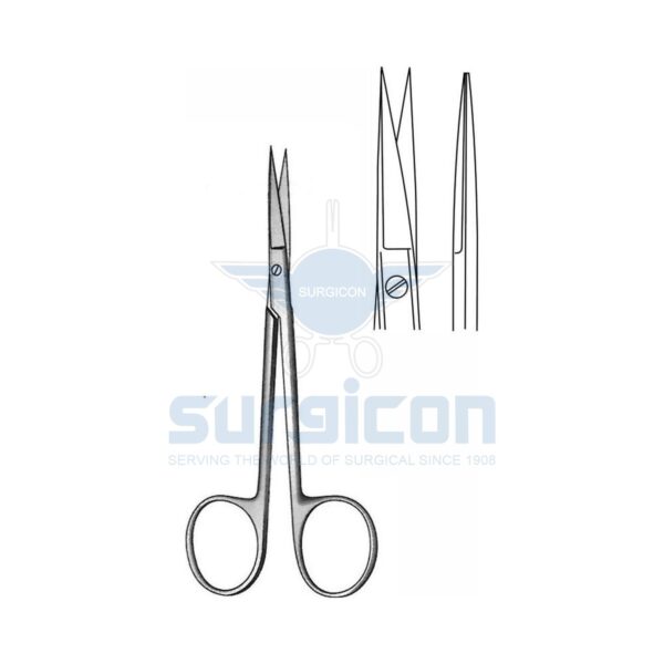Iris-Operating-Scissor-J-22-211.jpg Foarfece Oftalmice Iris-Fine 115 mm, ascutit, drept, plat, J-22-211