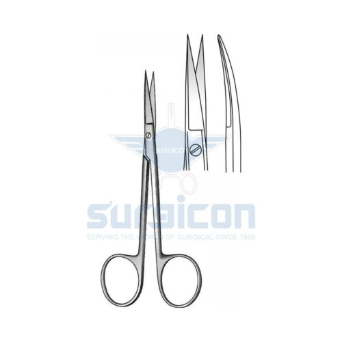 Foarfece Oftalmice Iris-Fine 115 mm, ascutit, curb, J-22-212