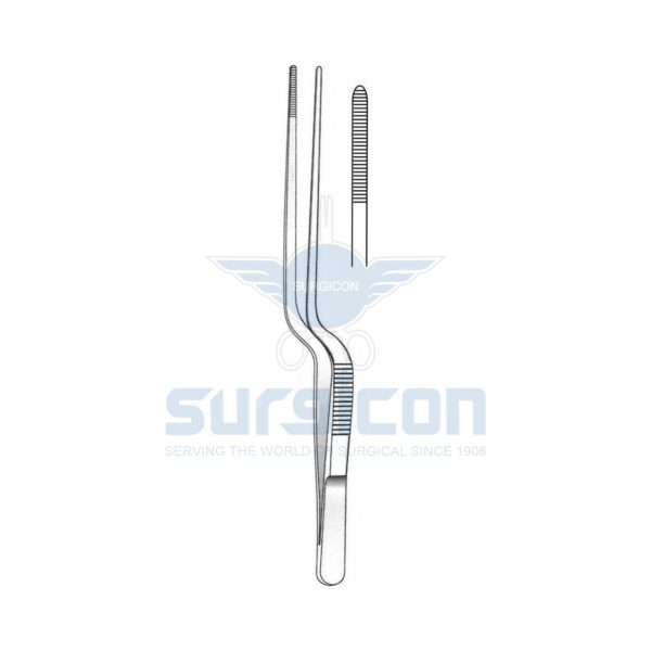 Lucae-Ear-Dressing-Forcep-J-31-1090.jpg Penseta auriculară în formă de baionetă, Паи 140mm П-85 J-31-1090