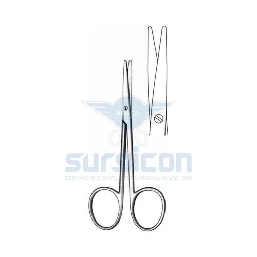 Foarfece oftalmic virf bont, vertical drept, 115mm J-22-056
