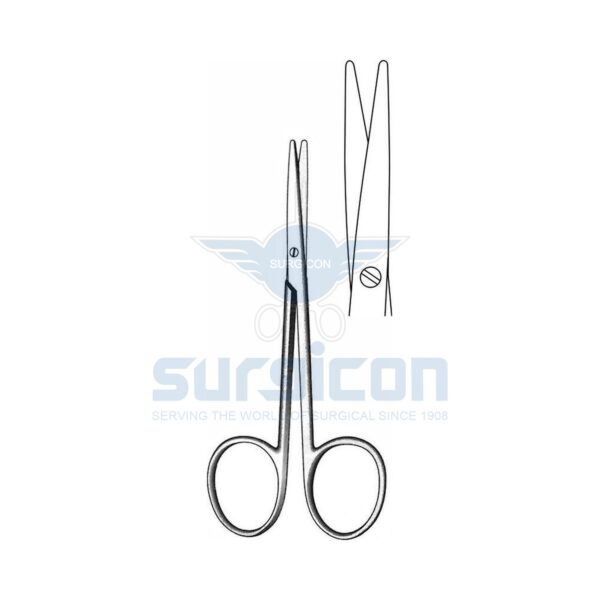 Metzenbaum-Scissor-J-22-056.jpg Foarfece oftalmic virf bont, vertical drept, 115mm J-22-056