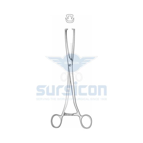 Pensă uterină cu 2 dinţi J-20-306