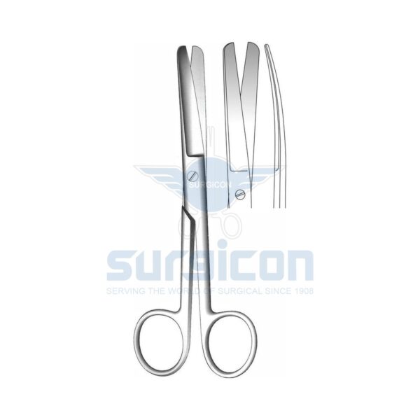 Standard-Operating-Scissor-J-22-027.jpg Foarfece cu 2 vîrfuri bonte vertical încovoite 145 mm Н-3 J-22-027